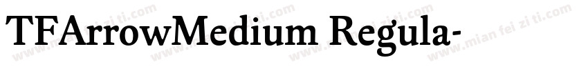 TFArrowMedium Regula字体转换